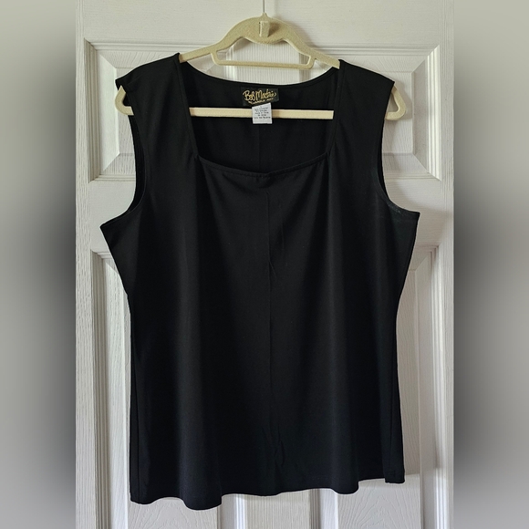 Bob Mackie Black Sleeveless Top - Picture 1 of 3